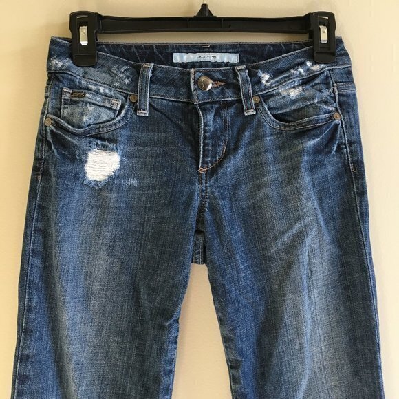 Joe’s Jeans Honey Kicker Distressed Cropped Jeans Klum Wash Womens Size 24 - Picture 2 of 8